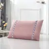 Funda de almohada doble de algodón acolchada de terciopelo de seda grande 48*78 transpirable amigable con la piel funda de almohada para niños estudiantes 50*30cm
