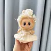 Solo ropa] la primera y segunda generación Labubu muñeco tela tela colgante correa falda sentada fiesta ángel lazo adorable