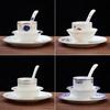 Vajilla de mesa de club de hotel de alta gama Phnom Penh nuevo restaurante chino hotel negocio juego de cuatro piezas platos cuchara taza juego