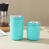 Xícara de Café Minimalista em Formato de Ovo, Mini Garrafa Térmica de Aço Inoxidável 316, Copo de Bolso Portátil, Alto Valor Estético, Caneca Térmica Estilo Deusa