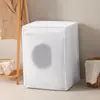 Cubierta de Lavadora de Tambor Gruesa Peva de Cobertura Completa para el Hogar, Dibujos Animados Plegable, Impermeable Universal, Tela de Cubierta