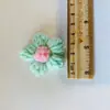 Broche de Flor Fofo Flor de Lã Tricotada Pinos Joias Roupas Bolsa Flor Pom Pom Pingente Corsage Acessórios