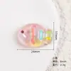 Acessórios DIY de Resina Desenho Animado Glitter Arco-Íris Brinquedos de Comida Cola de Chantilly Adesivos para Capa de Celular Adesivos para Geladeira Materiais para Fivela de Sapato