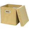 Caja de Almacenamiento de Tela No Tejida Directa de Fábrica Sin Tapa Caja de Almacenamiento Plegable Caja de Almacenamiento para Cajón de Armario Almacenamiento de Ropa Interior