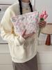 312282 Bolso de Cosméticos Nuevo Lindo y Suave de Otoño e Invierno para Mujer Acolchado de Gran Capacidad Portátil Bolso de Cosméticos