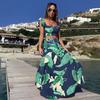 Vestido Sexy Casual de Dos Piezas Estampado Ajustado K9070 Europeo y Americano