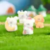 Resina Flocada Fofo Cachorrinho Capa de Celular Bolsa Pingente Chaveiro DIY Ornamento Pendurado Acessório Feito à Mão