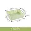 Cesta de Almacenamiento de Plástico Caja de Almacenamiento Rectangular Almacenamiento de Escritorio Cesta Pequeña Organizador Contenedor de Juguetes para Jardín de Niños Cesta de Almacenamiento para Cocina