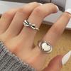 Anillo retro europeo y americano transfronterizo, anillo de dedo personalizado de nicho para mujer, joyería dorada de alta gama, accesorios Yiwu para hombres