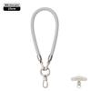 Cordón elegante de 6 mm con hebilla doble para teléfono móvil, para muñeca, corto, funda para teléfono móvil, cordón tejido, cordón para cámara/llaves, antipérdida