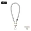 Cordón de Teléfono Móvil de Gama Alta Correa Resistente de 6 mm para Cuello Cruzado Ajustable Exterior Anti-Pérdida Exquisita Cuerda Tejida para Muñeca