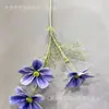 Flores Artificiales 3D, Girasoles de Terciopelo de 3 Cabezas, Fotografía de Hogar, Accesorios para Fotografía de Bodas, Flores Decorativas