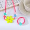Collar de 3 piezas para niñas lindas, pulsera, moda princesa de Corea del Sur, accesorios para niños, juguetes de dibujos animados, joyería para bebé de 3 años