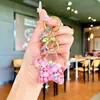 Llavero Creativo Serie Océano Relleno de Aceite Pez Payaso Estrella de Mar Pez Pequeño Colgante de Bolso Decoración de Llavero