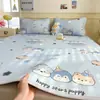 Nuevo Juego de Cama de Hielo de Dibujos Animados 2026 con Efecto Enfriador, Lavable a Máquina, Juego de Tres Piezas para Cama Individual de Dormitorio Estudiantil de Verano