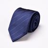 Traje de Negocios Corbata de Nudo a Mano para Hombre Azul Negro Cinturón Largo 8cm Banco Hotel Ropa de Trabajo Profesional Pajarita