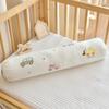 Ropa de cama de algodón puro para recién nacido, cojín anticolisión, bolsa suave, almohada cilíndrica para bebé, respaldo, almohada lateral para niños, respaldo de cama