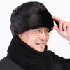 Novo Inverno Cold-proof Coroa Chapéu Dos Homens Yuda Imitação de Cabelo de Vison Velho Chapéu De Viagem Ao Ar Livre Chapéu Quente