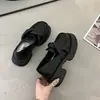 Zapatos de Cuero Estilo Japonés para Mujer 2026 Otoño Nuevos Mocasines Retro Británicos de Suela Gruesa Charol Uso Bidireccional Zapatos Individuales