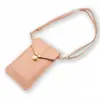 Bolsa de Celular com Fecho Estilo 2026 para Mulheres, Carteira Vertical Fashion para Mulheres, Bolsa Transversal de Ombro Estilo Coreano, Bolsa Pequena Mini para Mulheres