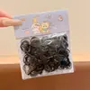 Elásticos de cabelo descartáveis em cores de doce para meninas, elásticos de cabelo de alta elasticidade que não danificam o cabelo, acessórios de cabelo