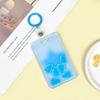 Portatarjetas transparente musical mecedor lindo portatarjetas de insignia de estudiante creativo cubierta protectora de tarjeta escolar portatarjetas con cierre divertido en stock