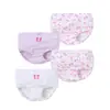 Calcinhas de Algodão para Meninas, Não Apertam, Roupa Íntima Infantil, Cuecas para Bebês, Quatro Peças por Caixa, em Estoque