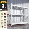 Prateleiras de Armazenamento Doméstico, Estantes de Armazenamento de Múltiplas Camadas, Prateleiras de Exibição de Chão Pesado para Garagem, Prateleiras de Ferro Simples e Multifuncionais Pequenas
