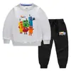 Nova Coleção Primavera e Outono 2026 Roupas Infantis Transfronteiriças Desenho Animado Conjunto de Duas Peças Roupa de Algodão com Manga Longa para Bebê