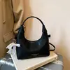 Bolso de Mano de Textura de Empanada de Moda Transfronterizo para Mujer, Nuevo Modelo Verano 2026, Bolso de Hombro Sencillo de Color Sólido, Bolso Cruzado para Viajes