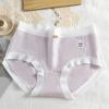 Clase a Algodón para Bebé ~ ropa interior para mujer algodón puro cintura media sin costuras cómoda bragas para niña entrepierna de algodón puro antibacteriana