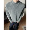 Nuevo Suéter Cardigan de Punto Holgado para Hombre Otoño/Invierno 2026 con Diseño de Jacquard Texturizado Moderno