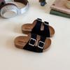Pantuflas de Colores Dopamina para Niños 2026, Nuevos Zapatos Birkenstock de Suela Gruesa para Niñas Estilo Verano, Sandalias Casuales para Bebés para Exteriores