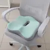 Cojín de asiento al por mayor, cojín de espuma viscoelástica de rebote lento, cojín para sentarse a largo plazo en sillas de oficina, cojín realzador de glúteos, almohadilla de asiento con logotipo