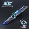 Modelo de Arma de Liga Delta Action 22cm Versão Integrada Reconstruída Galvanizada Coleção Totalmente Metálico Display Estático