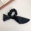 Elástico de Cabelo de Veludo de Alta Qualidade com Laço para Mulheres, Adequado para Penteados de Coque de Outono e Inverno