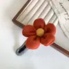 Grampo de Cabelo Bico de Pato Flor de Lã Tricô para Mulheres, Novo Estilo Outono e Inverno 2025, Penteado para Coque Que Não Machuca a Cabeça