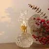 Lampião a Querosene de Vidro, Lampião a Óleo de Cristal para Mesa, Inauguração de Casa, Lampião de Manteiga para Casamento, Lampião Eterno à Prova de Vento Retrô