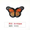 Tecido Bordado Colorido Borboleta Aplique para Colar Jaqueta Jeans Reparo de Buraco Aplique Artesanal DIY Acessórios de Vestuário Aplique Decorativo