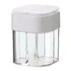 Caja de condimentos cuatro en uno para cocina casera, frasco de condimentos transparente con tapa abatible, juego combinado portátil para barbacoa al aire libre, botella de condimentos