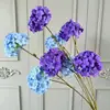Hortênsia sonho de 4 cabeças flor de simulação de casamento layout de cena de casamento parede de flores bola de flores arranjo de flores hortênsia de simulação flor falsa