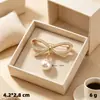 Broche Antiluz Pin Sencillo de Perla Atmosférico Elegante Moda Abrigo Cárdigan Cárdigan Cárdigan Hebilla Accesorios para Abrigo