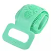 Toalla de baño de silicona para hombres y mujeres, resistente, para la espalda, con artefacto de barro, tira larga para la espalda, exfoliante de piel y baño sin dolor.