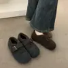 Zapatos de Algodón Birkenstock para Mujer Estilo Bosque con Aumento de Altura, Cobertura Total, Felpa, Forro Polar, Zapatos Peludos para Otoño/Invierno 2026, Mocasines, Zapatos de Algodón Wanwan