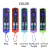 Adecuado para control remoto universal Roku americano, cubierta protectora de silicona, engrosada, anticaída, antideslizante, funda protectora colorida luminosa