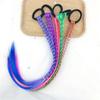 Peluca con degradado colorido transfronterizo, trenza para niños, adultos, vacaciones, viajes, accesorios para el cabello, trenza torcida, cuerda para el cabello, anillo de toalla