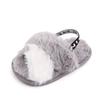 Pantuflas de Felpa para Bebé de Verano para Niña, Pantuflas de Felpa de Moda Casual para Bebé, Zapatos Suaves para Interior para Niños Pequeños 2702