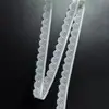 Ribete de Encaje Elástico de 1.7 cm de Ancho, Tela Hecha a Mano para Ropa, Dobladillo de Falda, Decoración Inferior de Falda, Borde Estrecho, Blanco