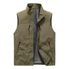Nuevo Chaleco Exterior Transfronterizo para Hombre, Chaleco Holgado Multibolsillos para Jóvenes y Mediana Edad, Ropa de Trabajo, Chaleco Casual