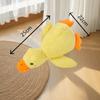 Brinquedo de Cachorro Pelúcia Resistente à Mordida Som de Dormir Carregável Pato Filhote Alivia o Tédio Golden Retriever Corgi Cachorro Mastigando Brinquedo para Pet